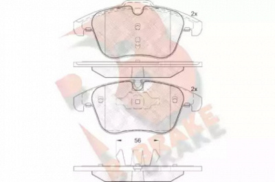 R BRAKE rb1885 -  Комплект тормозных колодок, дисковый тормоз